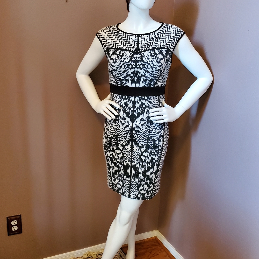 LAUNDRY Shelli Segal Ponte knit sheath dress 6